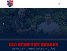 Tablet Screenshot of esc-kempten.de